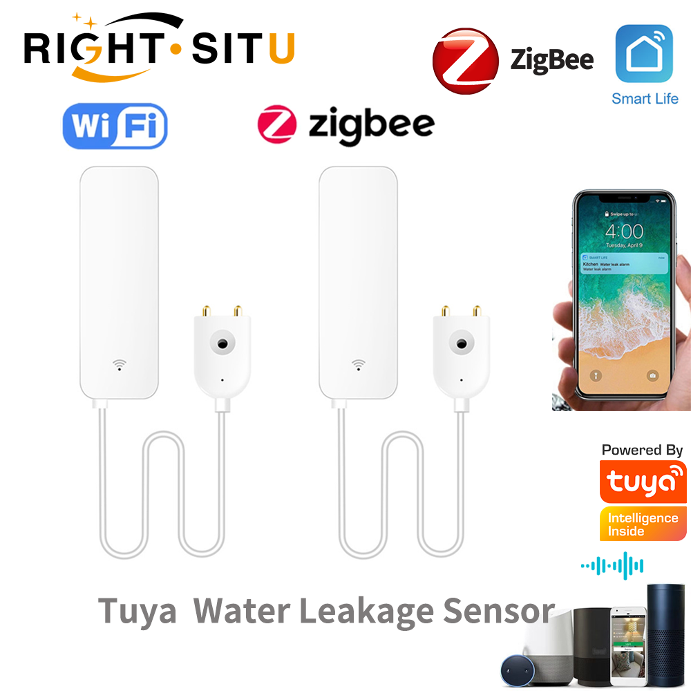 Water Alarm Sensor - Tuya WiFi مستشعر تسرب المياه، كاشف