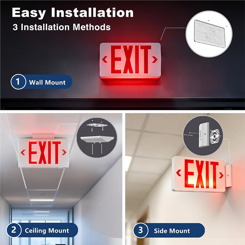 مصباح خروج LED معتمد من ABKQ-U - مراجعة Emergency Exit Sign وسعره