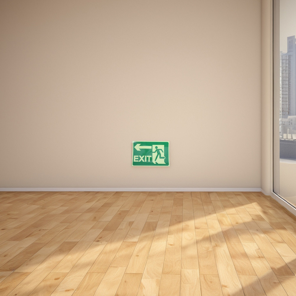 4 قطع من ملصقات الخروج المضيئة - مراجعة Emergency Exit Sign وسعره