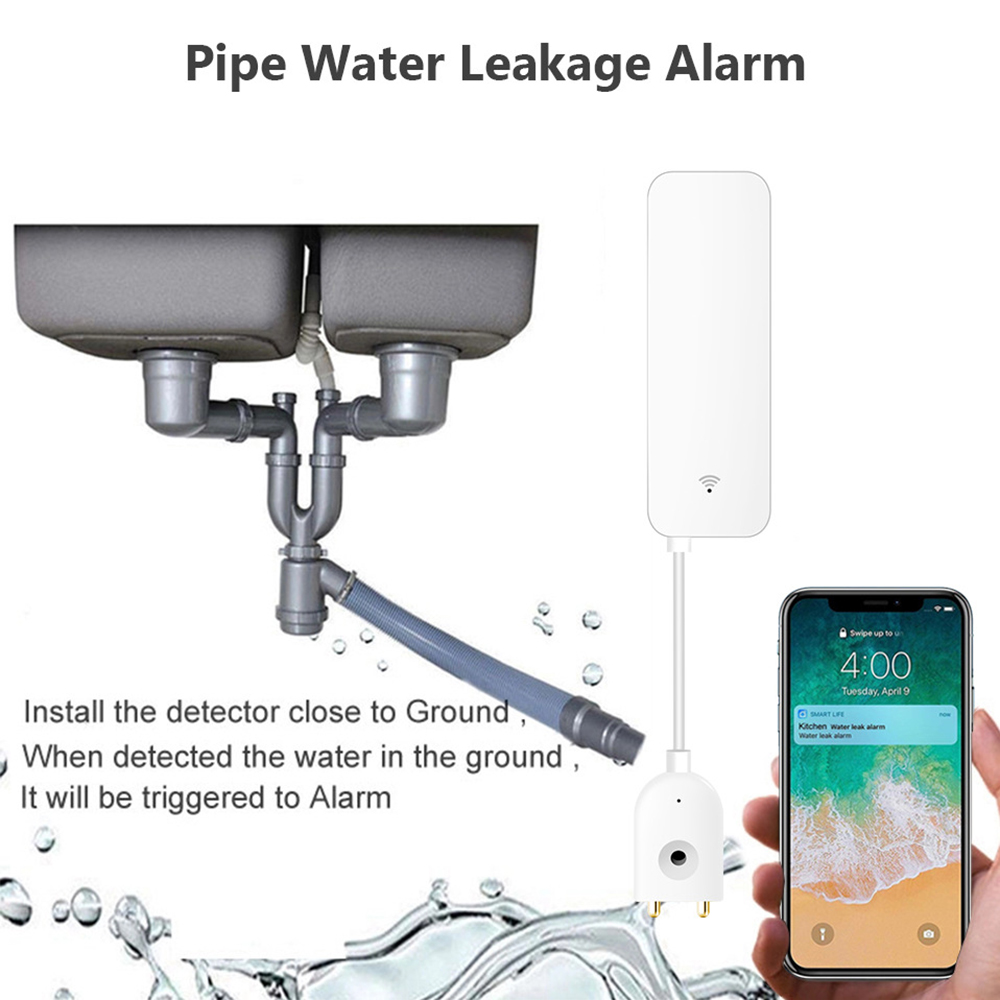 Tuya WiFi مستشعر تسرب المياه،  - مراجعة Water Alarm Sensor وسعره