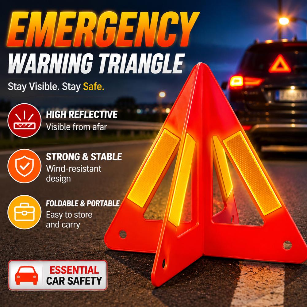1-5 قطع مثلث تحذير عاكس للطوار - مراجعة Emergency Exit Sign وسعره