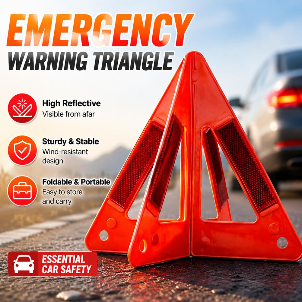 1-5 قطع مثلث تحذير عاكس للطوار - مراجعة Emergency Exit Sign وسعره