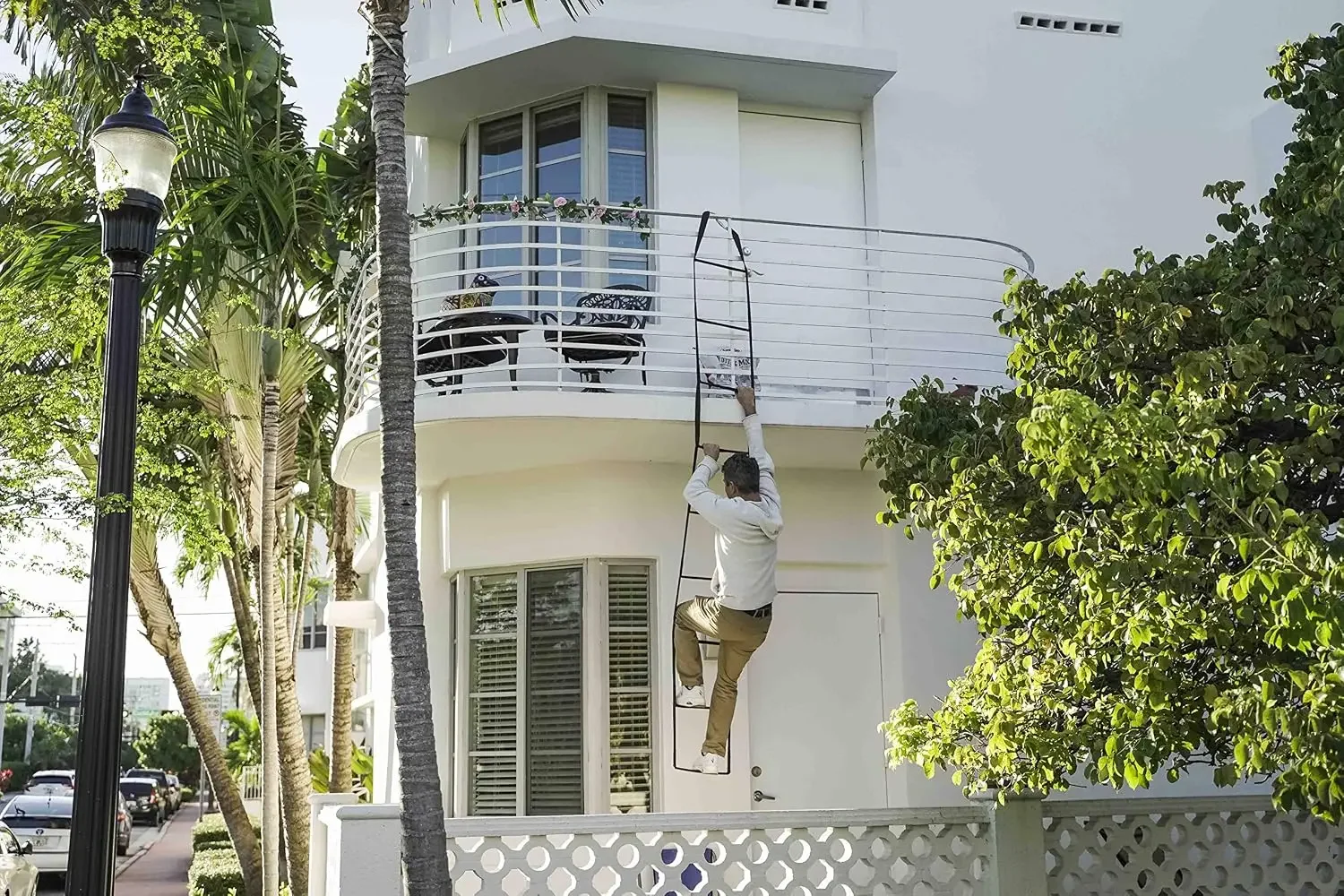 سلم هروب من الحريق قابل لإعادة - مراجعة Fire Escape Ladder وسعره