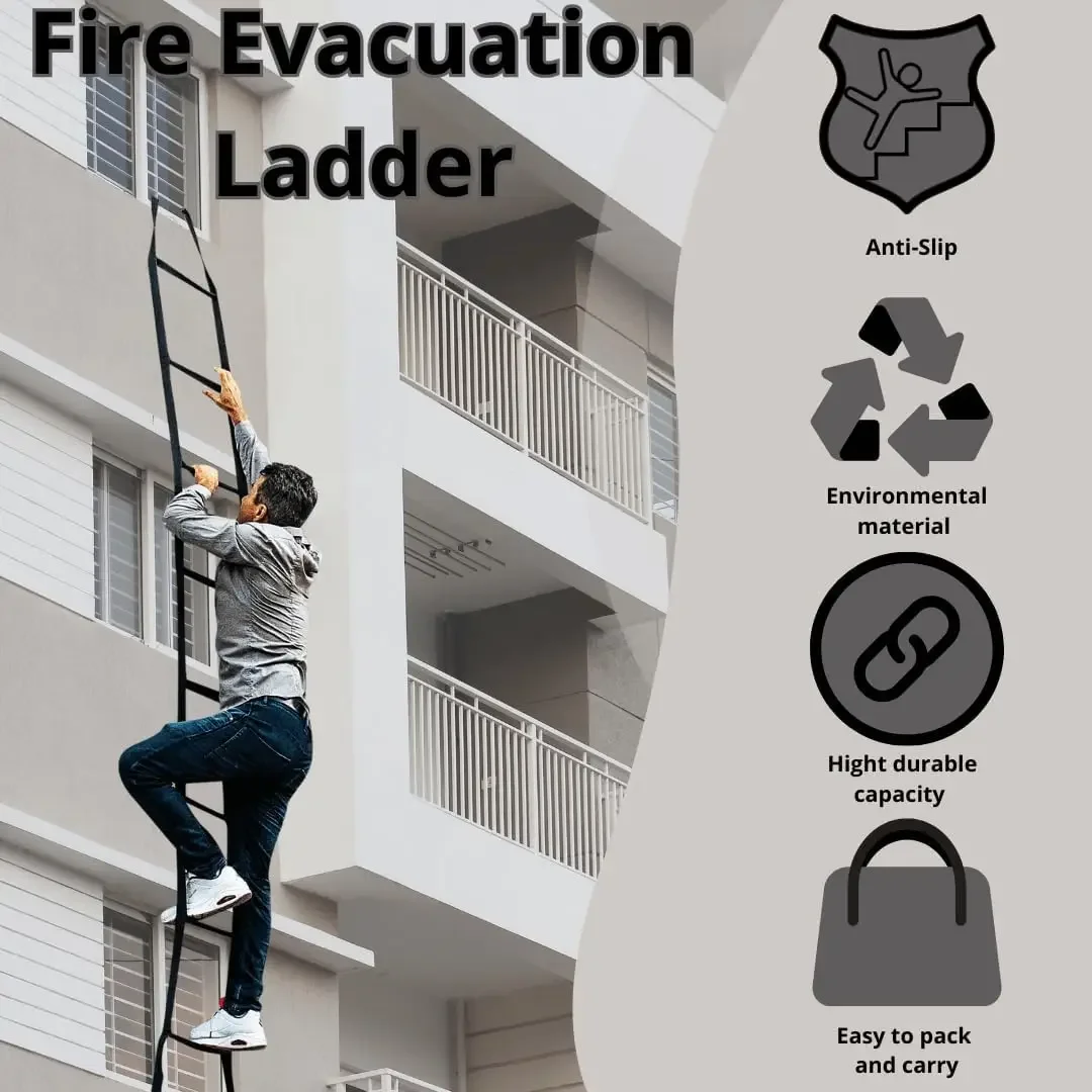 سلم هروب من الحريق قابل لإعادة - مراجعة Fire Escape Ladder وسعره
