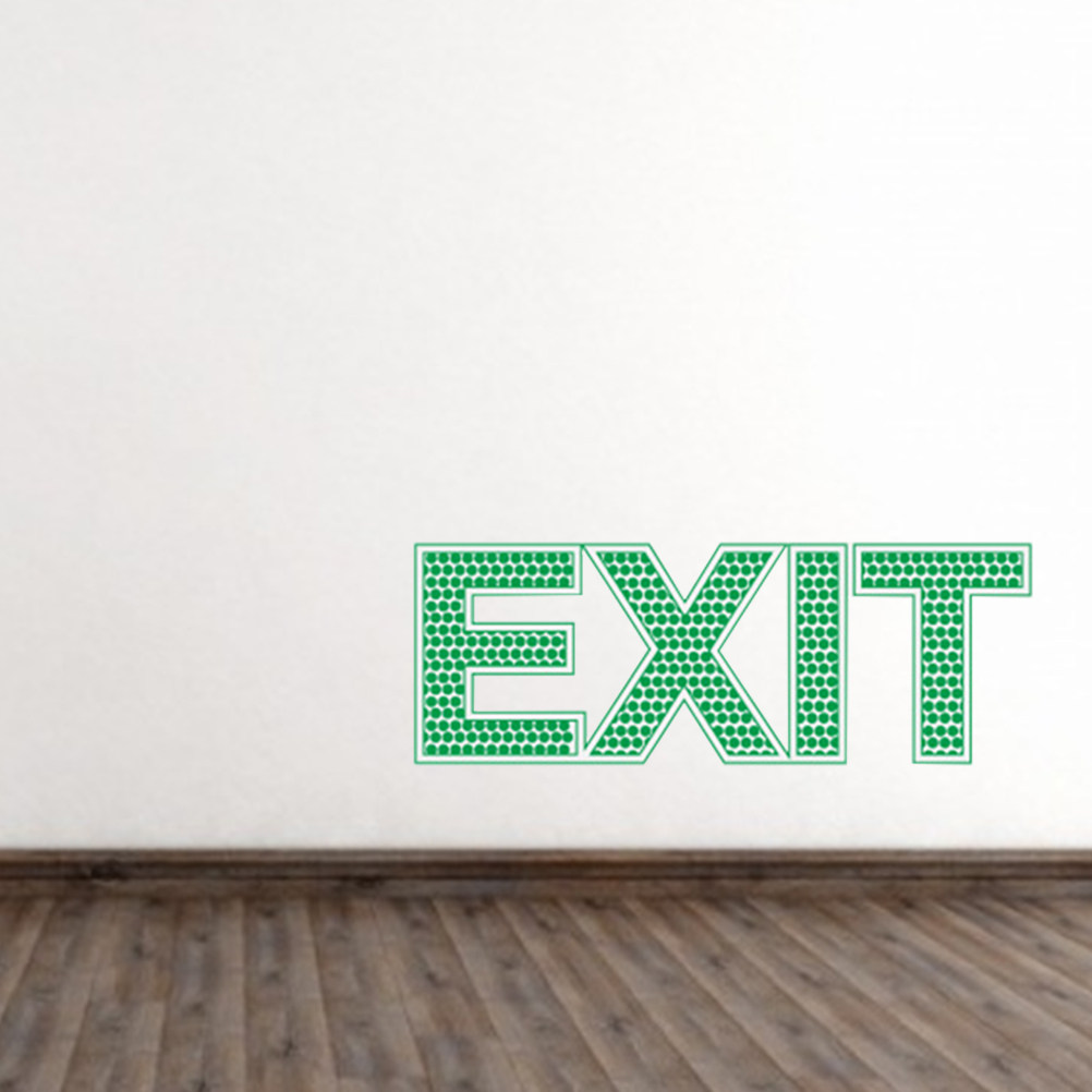 ملصق حائط مضيء في الظلام لعلام - مراجعة Emergency Exit Sign وسعره