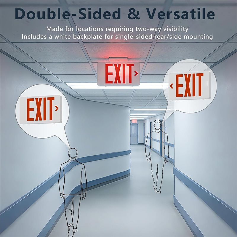 مصباح خروج LED من نوع A46U معت - مراجعة Emergency Exit Sign وسعره