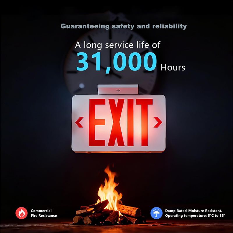 مصباح خروج LED من نوع A46U معت - مراجعة Emergency Exit Sign وسعره