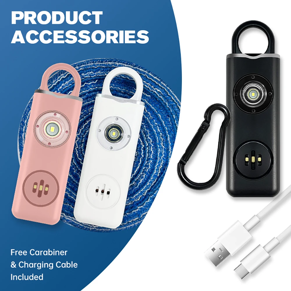 جهاز إنذار شخصي قابل لإعادة ال - مراجعة Personal Alarm Keychain وسعره